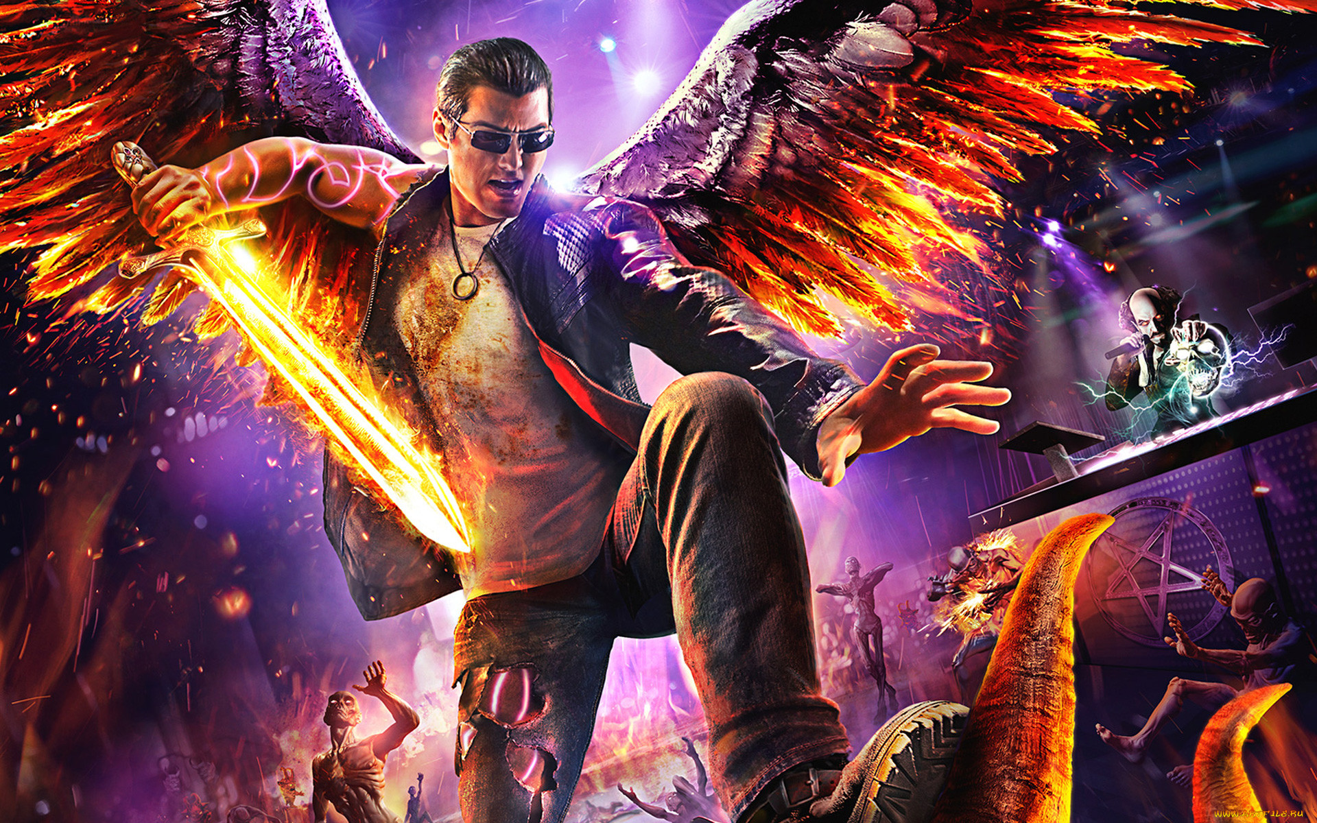 Обои Видео Игры Saints Row: Gat Out of Hell, обои для рабочего стола,  фотографии видео игры, saints row, gat out of hell, адвенчура, adventure,  action, hell, of, out, gat, row, saints Обои